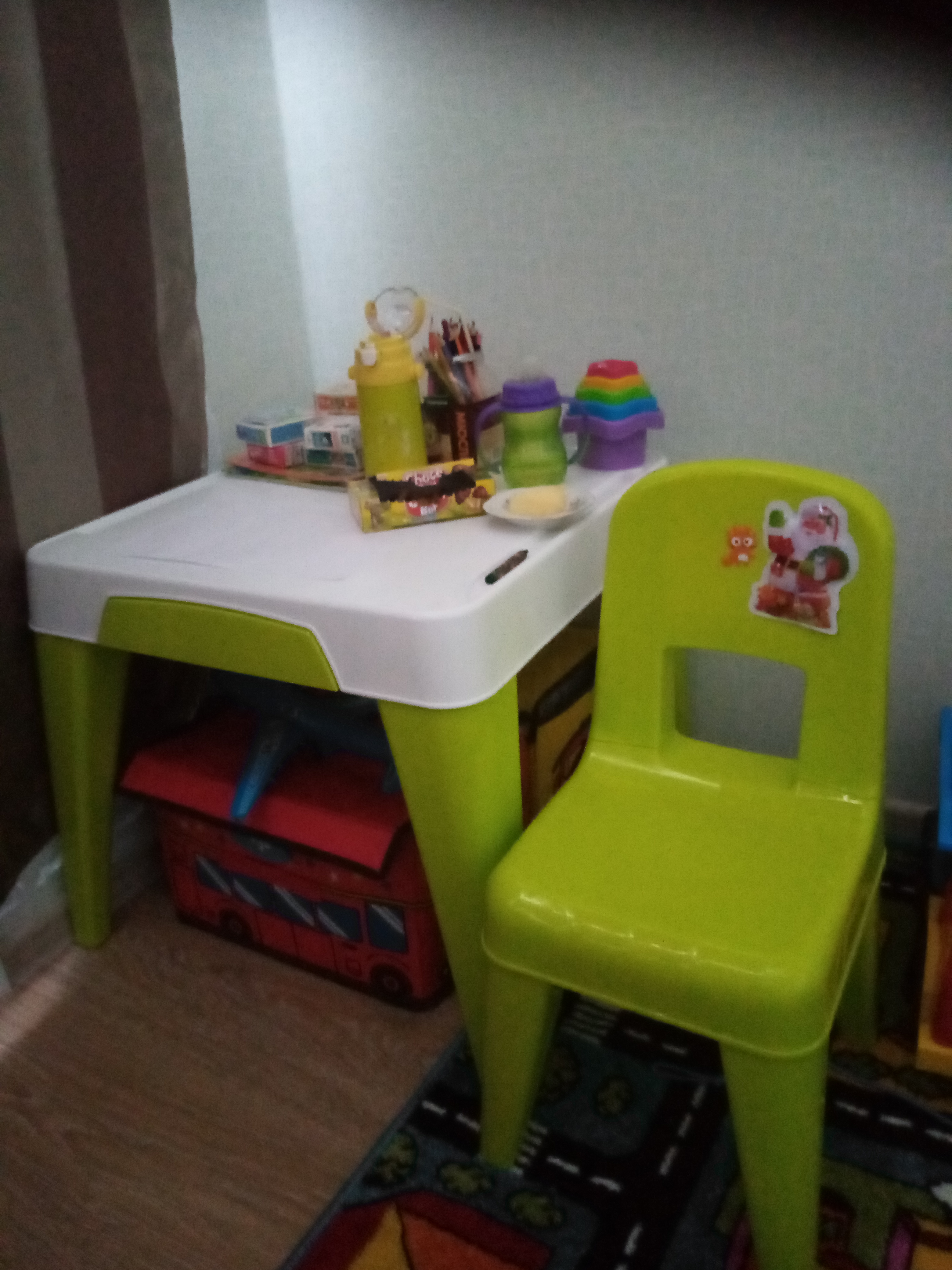 Фотография покупателя товара Детский стол «Я расту», цвет салатовый - Фото 1