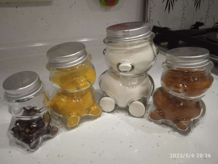 Фотография покупателя товара УЦЕНКА Баночка стеклянная для мёда и варенья «Медвежонок», 170 мл, 7×10 см - Фото 2