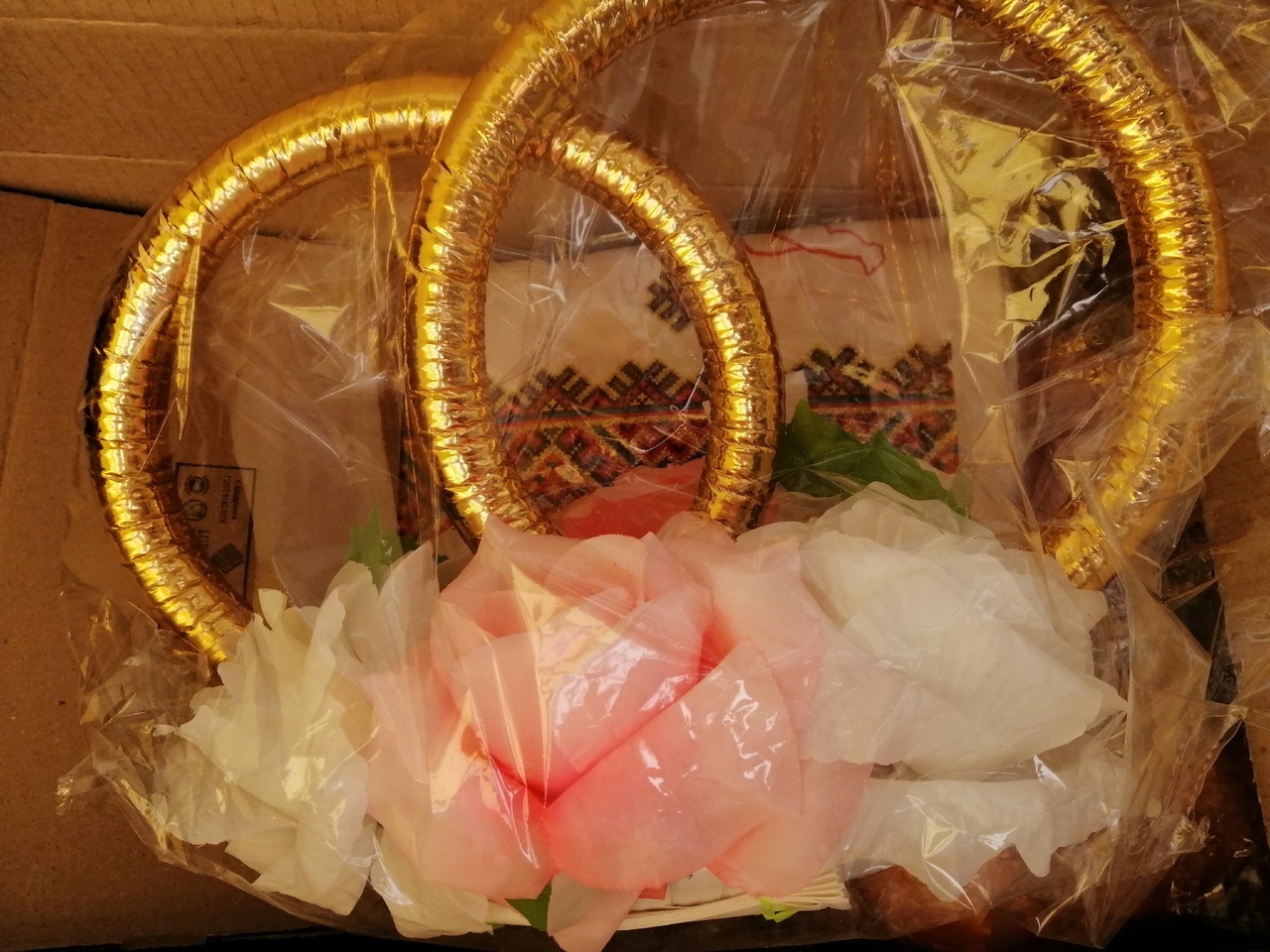 Фотография покупателя товара Кольца на крышу «Свадьба», розовые, микс - Фото 2