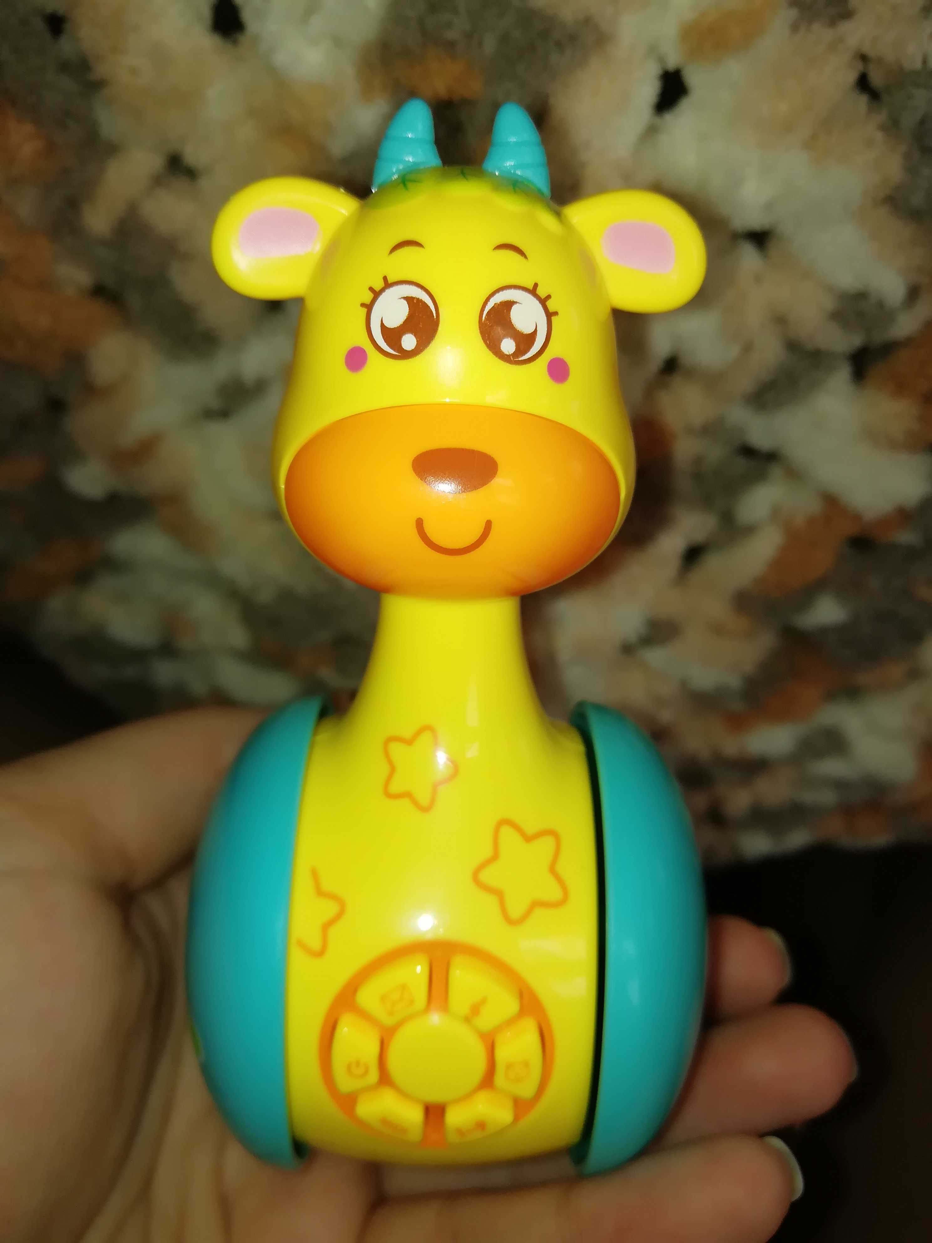 Фотография покупателя товара Развивающая игрушка «Музыкальная неваляшка: Жирафик Роро», звук, свет - Фото 21