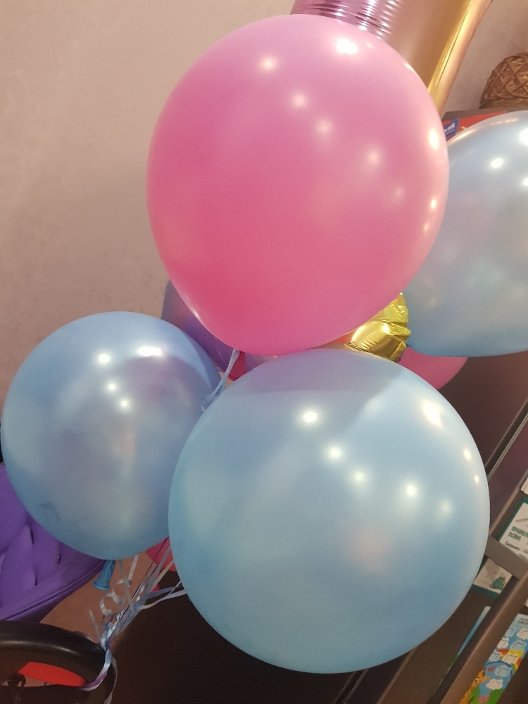 Фотография покупателя товара Шар латексный 14", металл, набор 25 шт., цвет золотой - Фото 1