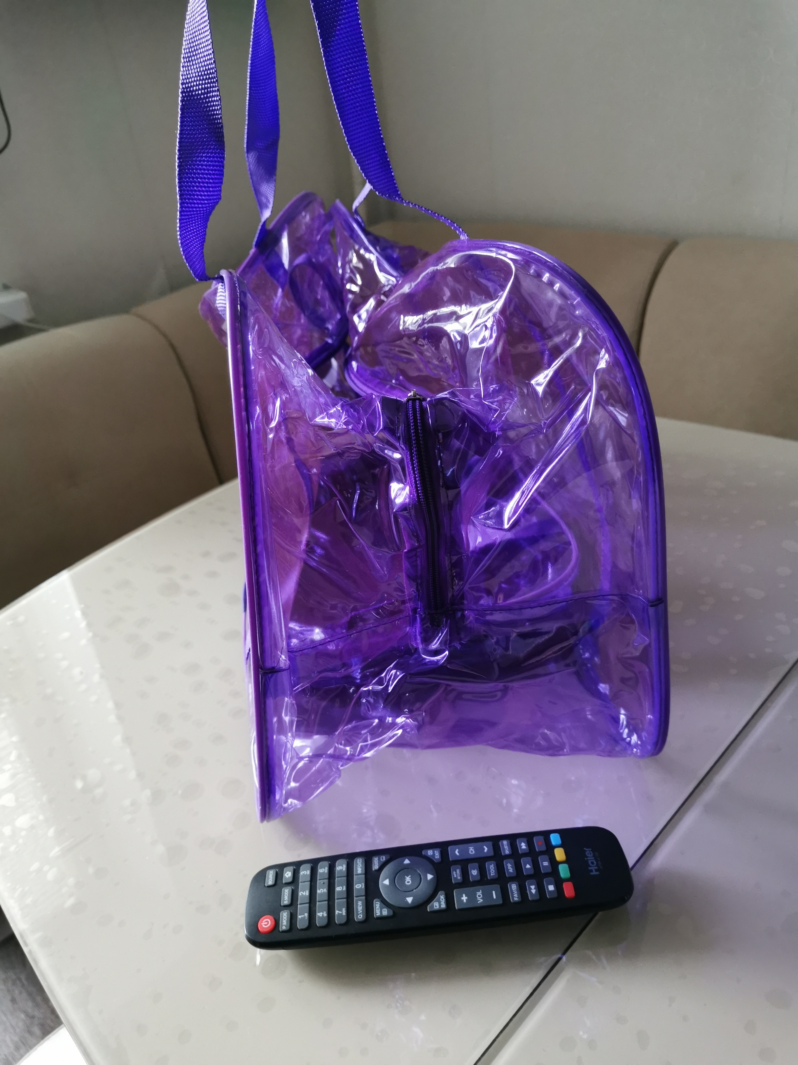 Фотография покупателя товара Набор сумок в роддом, 3 шт., цветной ПВХ, цвет фиолетовый