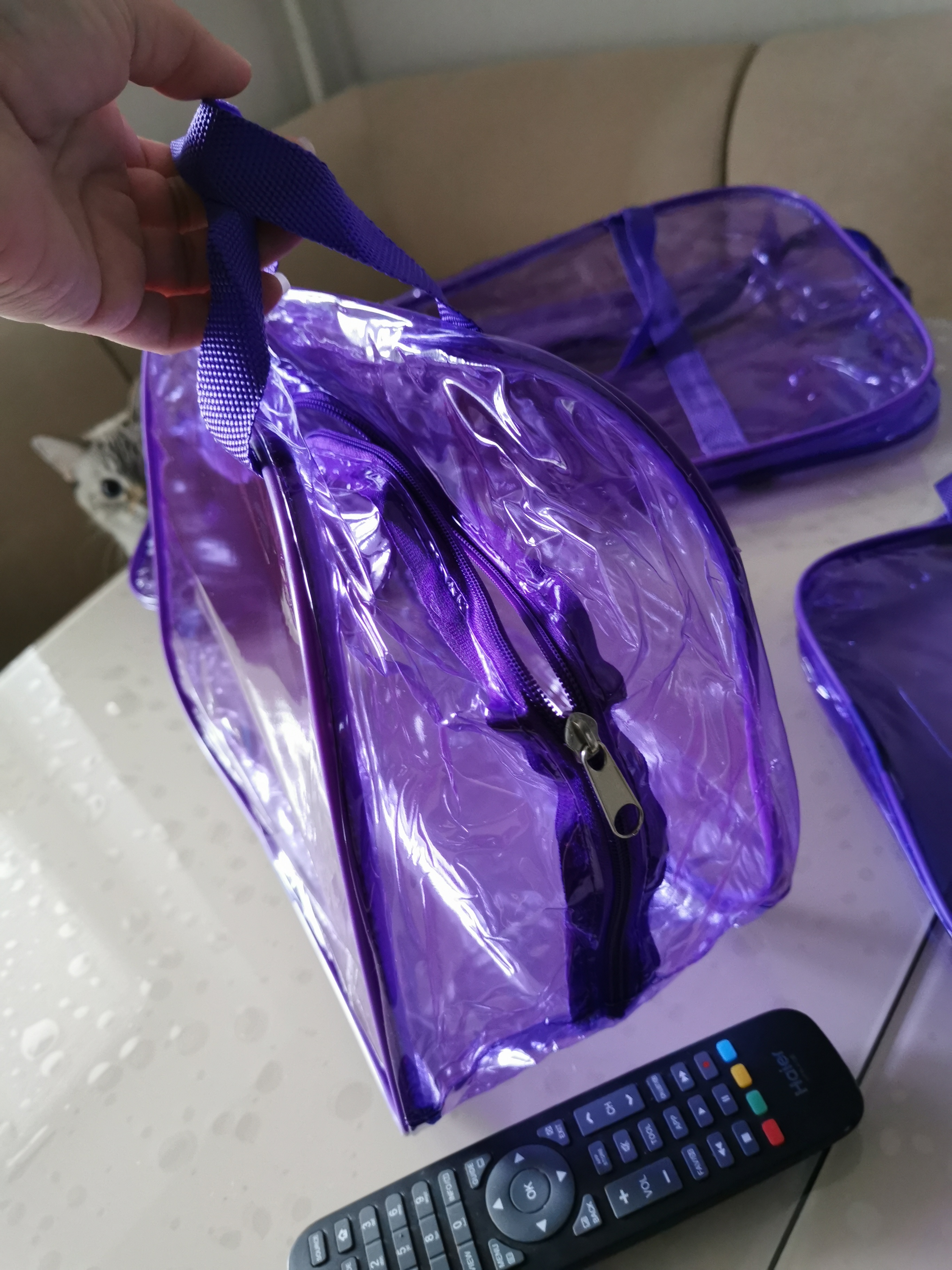 Фотография покупателя товара Набор сумок в роддом, 3 шт., цветной ПВХ, цвет голубой - Фото 31