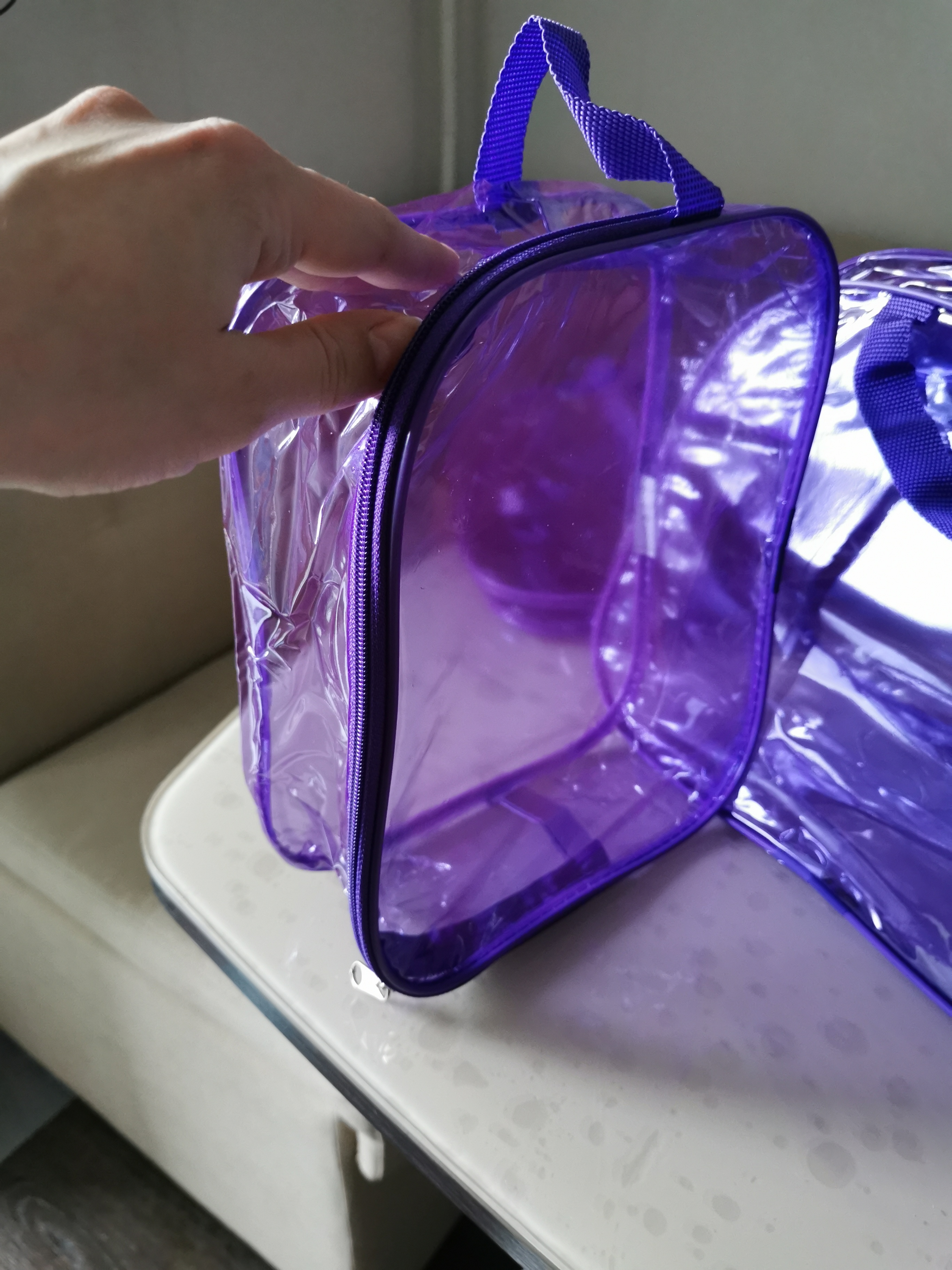 Фотография покупателя товара Набор сумок в роддом, 3 шт., цветной ПВХ, цвет голубой - Фото 35