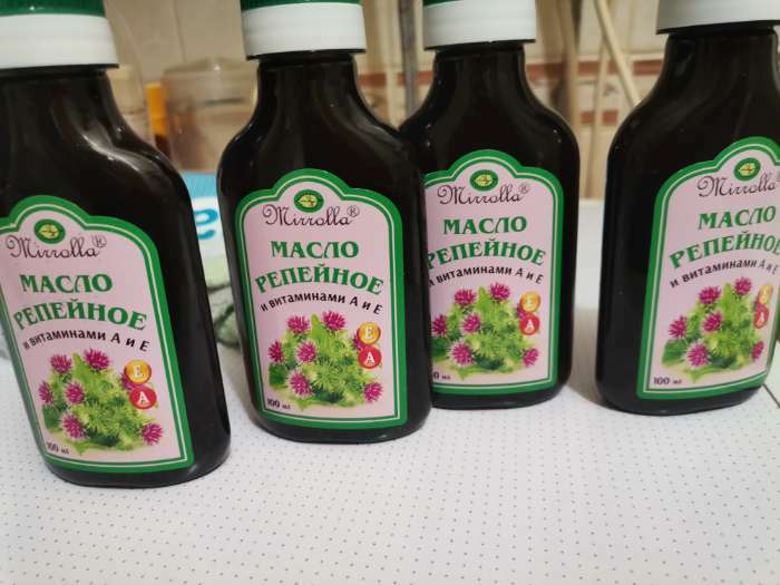 Фотография покупателя товара Репейное масло Mirrolla с витаминами А и Е, 100 мл - Фото 3