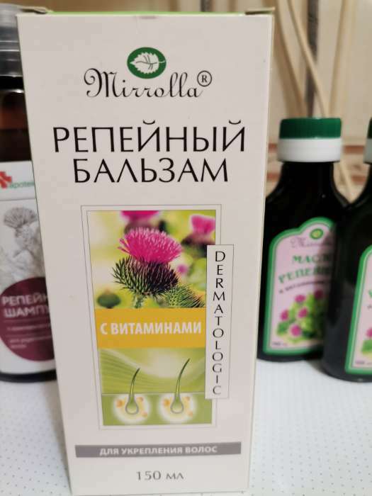 Фотография покупателя товара Бальзам Mirrolla репейный, с комплексом витаминов для укрепления волос, 150 мл - Фото 5