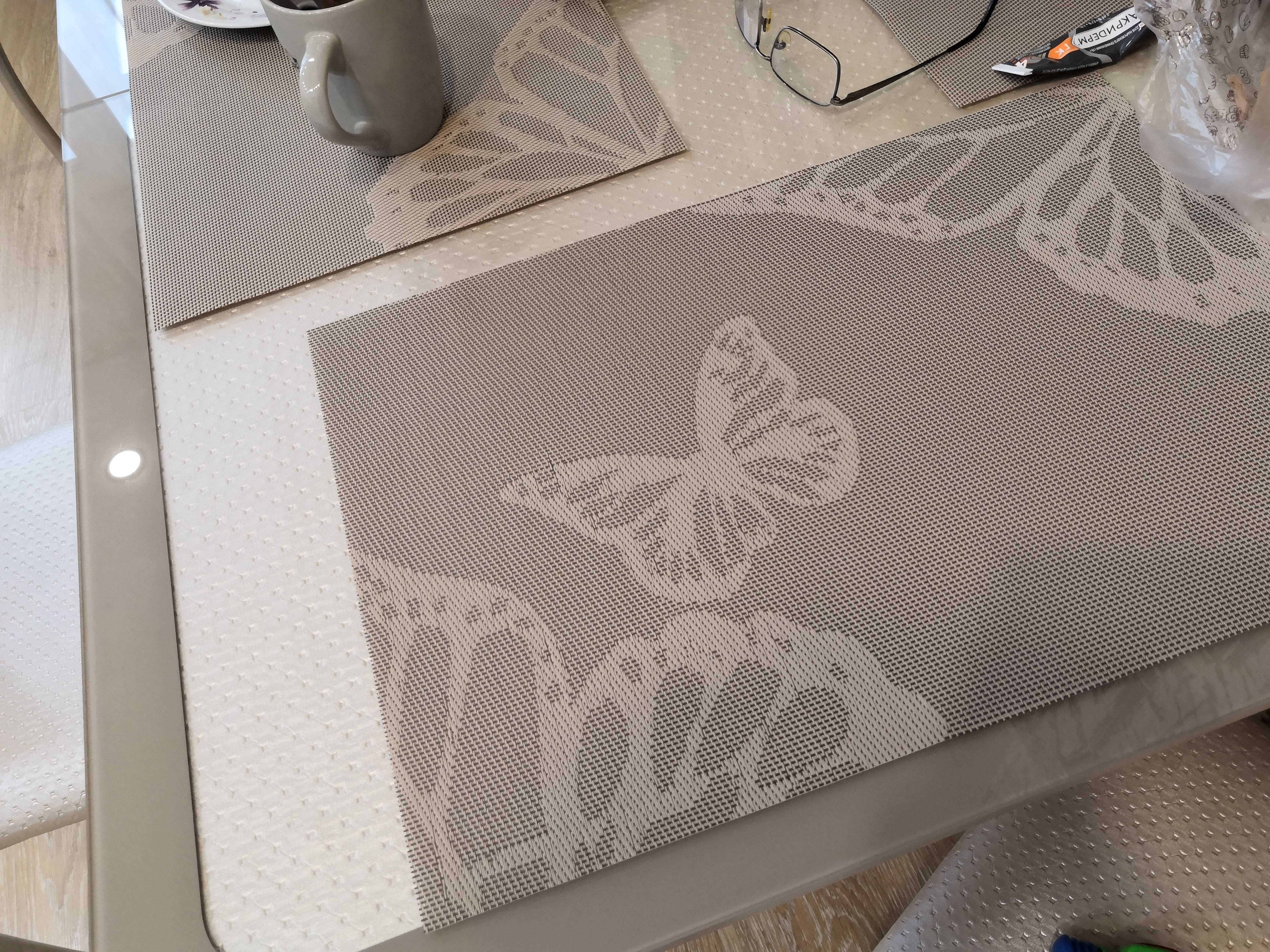 Фотография покупателя товара Салфетка сервировочная на стол «Бабочки», 45×30 см, цвет бежевый - Фото 3