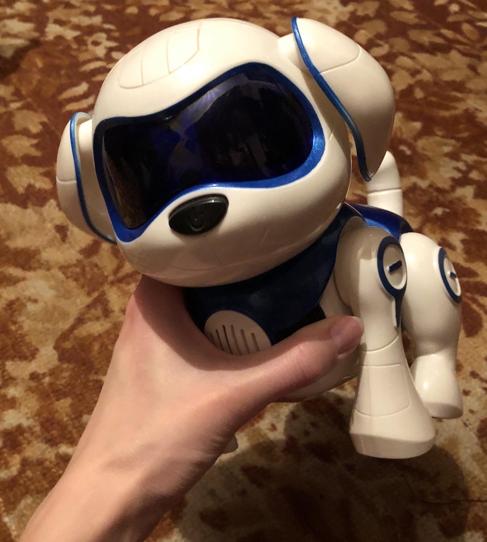 Фотография покупателя товара Робот собака «Чаппи» IQ BOT, интерактивный: сенсорный, свет, звук, музыкальный, танцующий, на аккумуляторе, на русском языке, синий - Фото 18