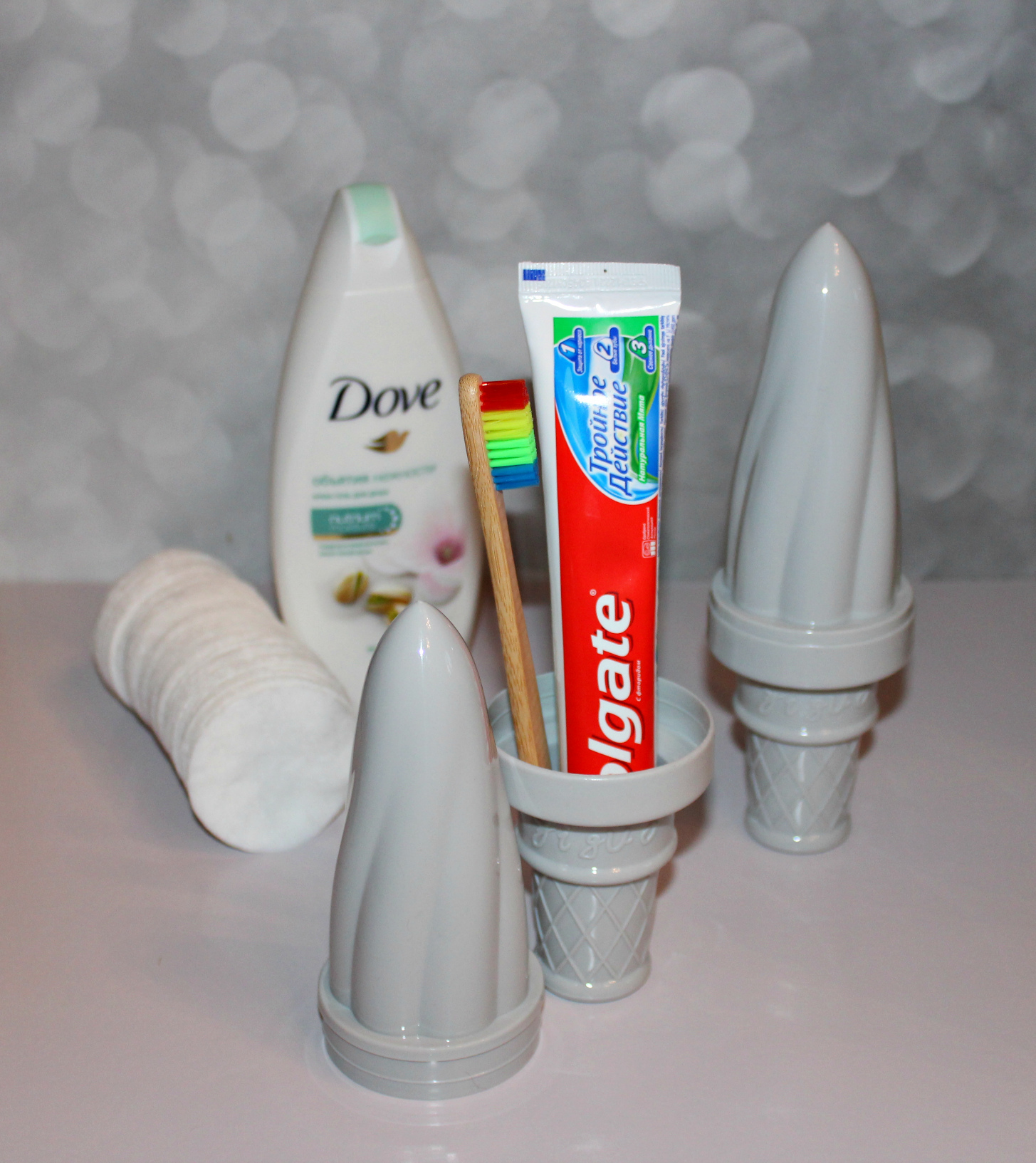 Фотография покупателя товара Футляр для зубной щётки и пасты «Мороженое», 20 см, цвет МИКС - Фото 1