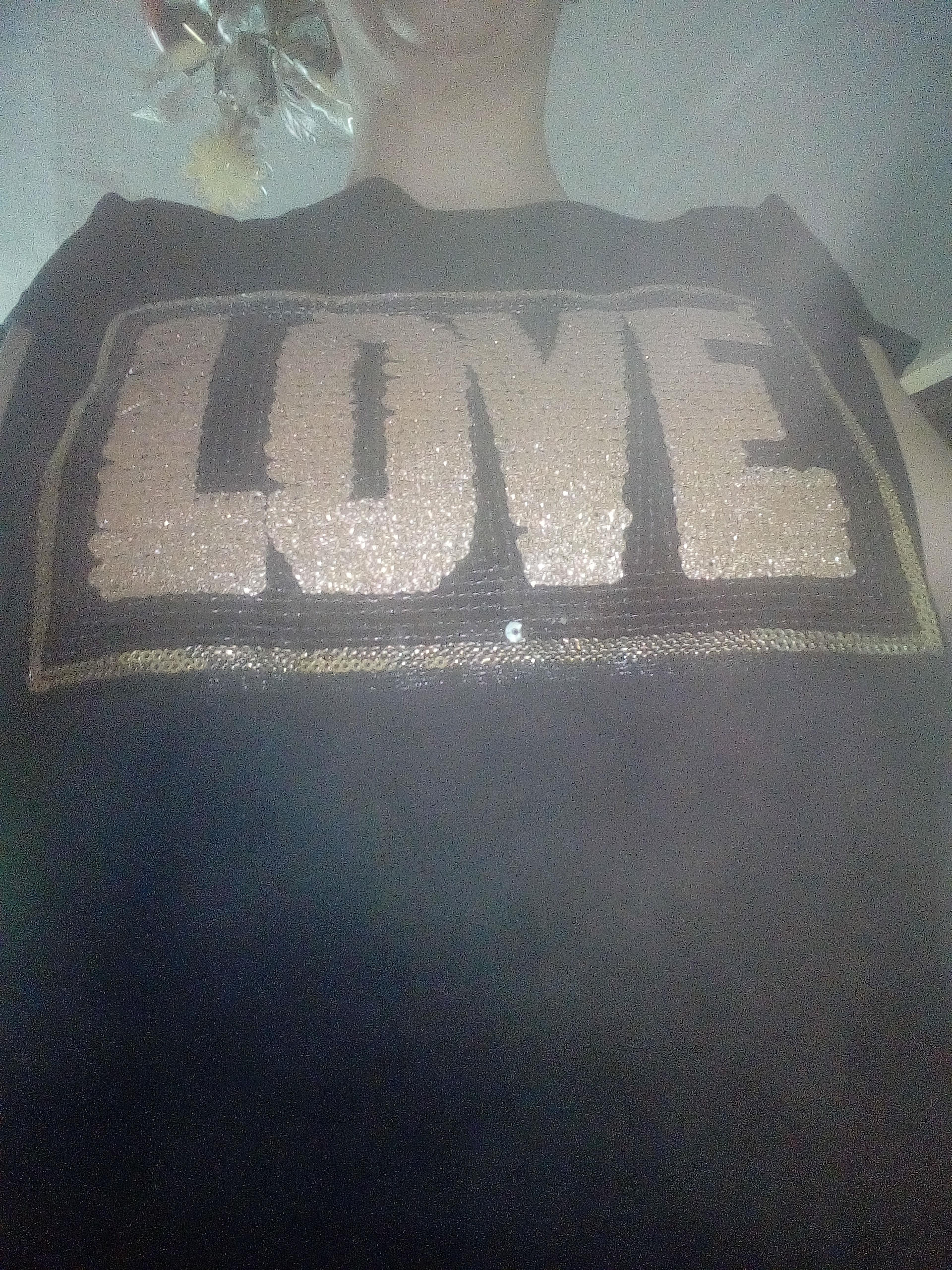Фотография покупателя товара Футболка женская KAFTAN "Love" р. 40-42, чёрный - Фото 6