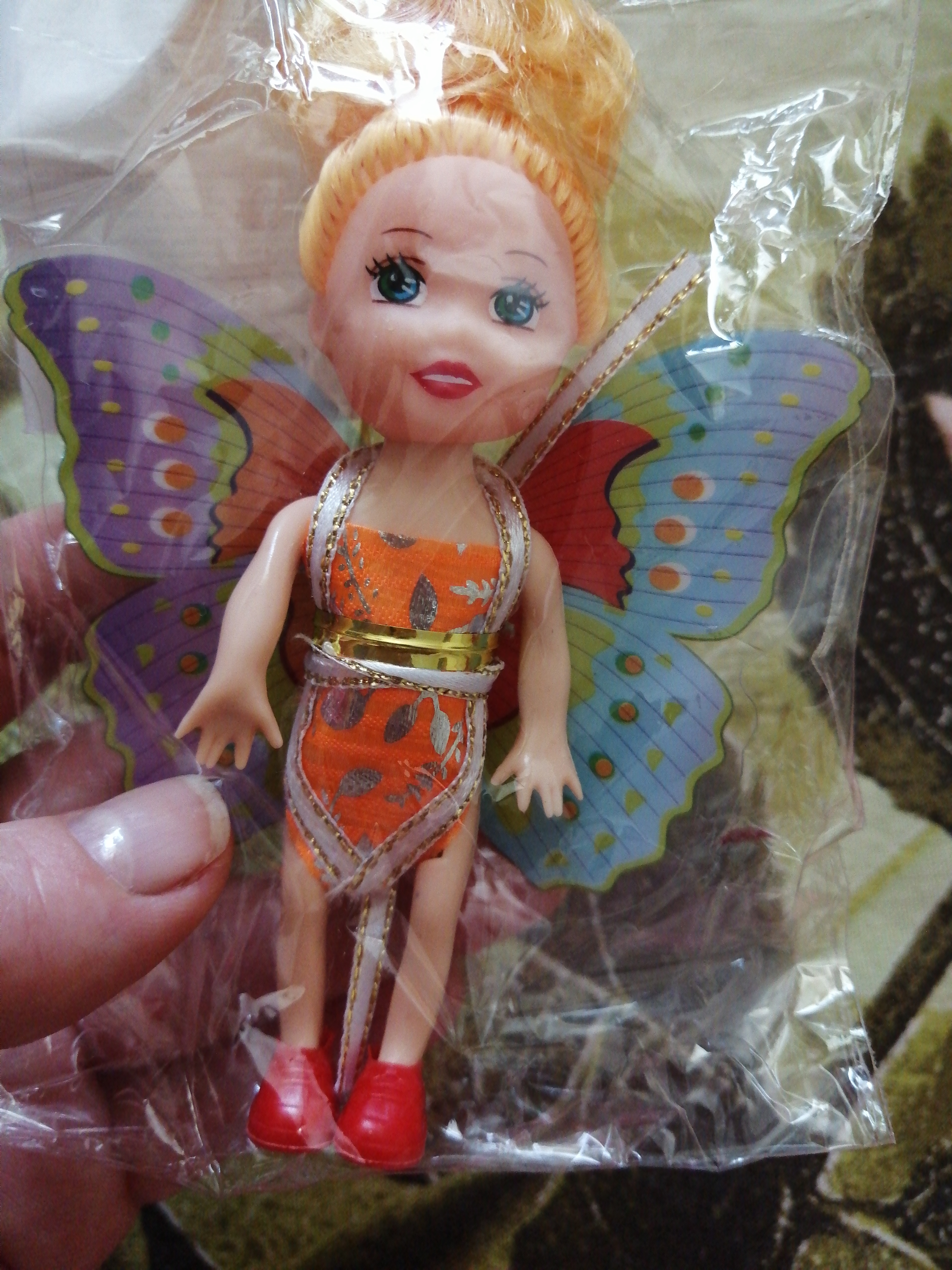 Фотография покупателя товара Кукла малышка «Бабочка», МИКС - Фото 2