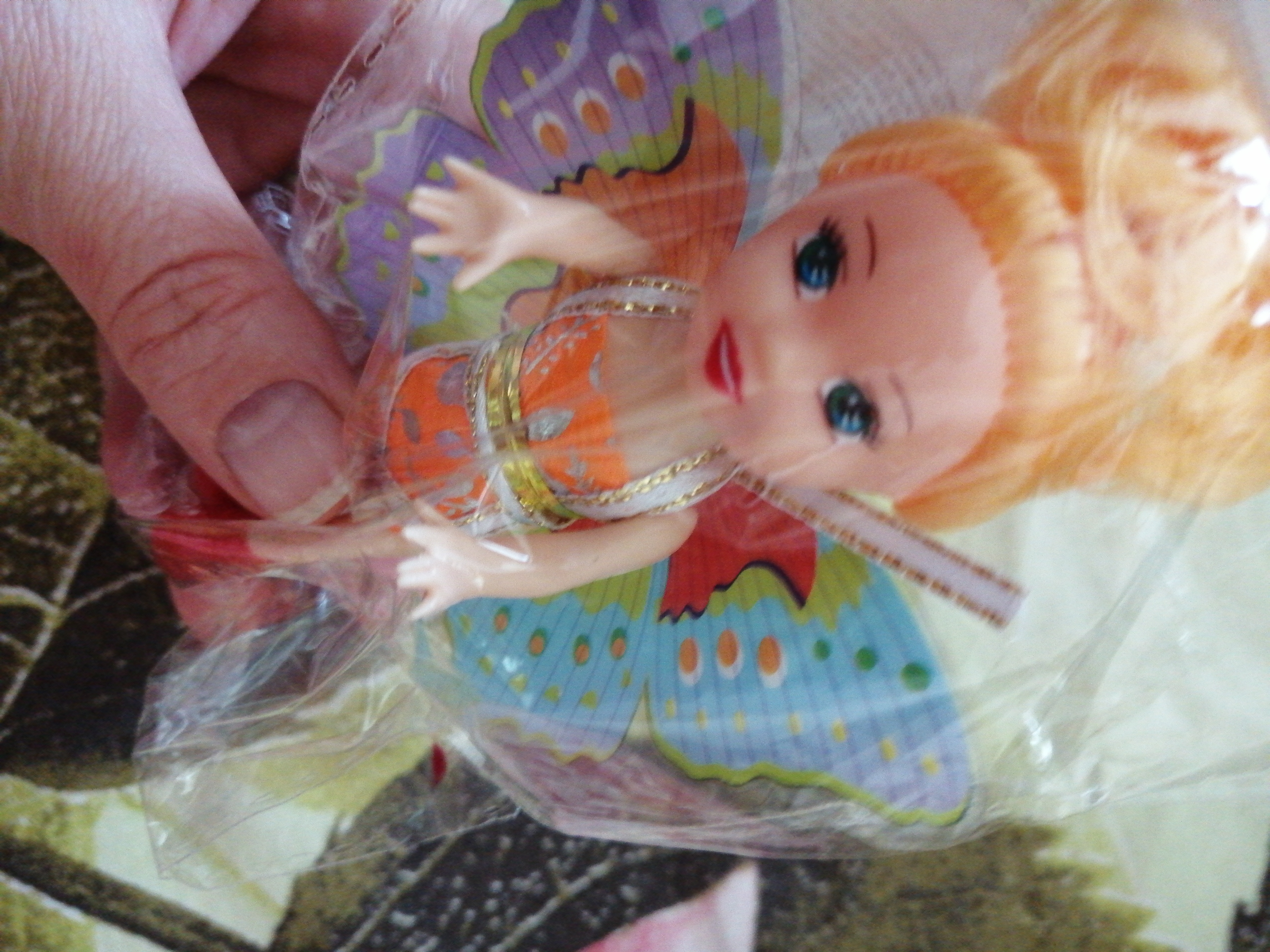 Фотография покупателя товара Кукла малышка «Бабочка», МИКС - Фото 3