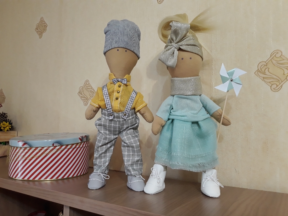 Фотография покупателя товара Набор для шитья. Интерьерная кукла «Шон», 30 см - Фото 5