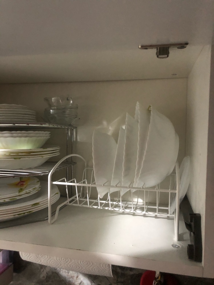 Фотография покупателя товара Сушилка для посуды «Мини», 21×26×13 см, цвет белый