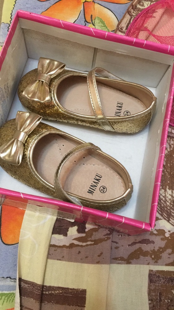 Фотография покупателя товара Туфли детские MINAKU, цвет золото, размер 19 - Фото 1
