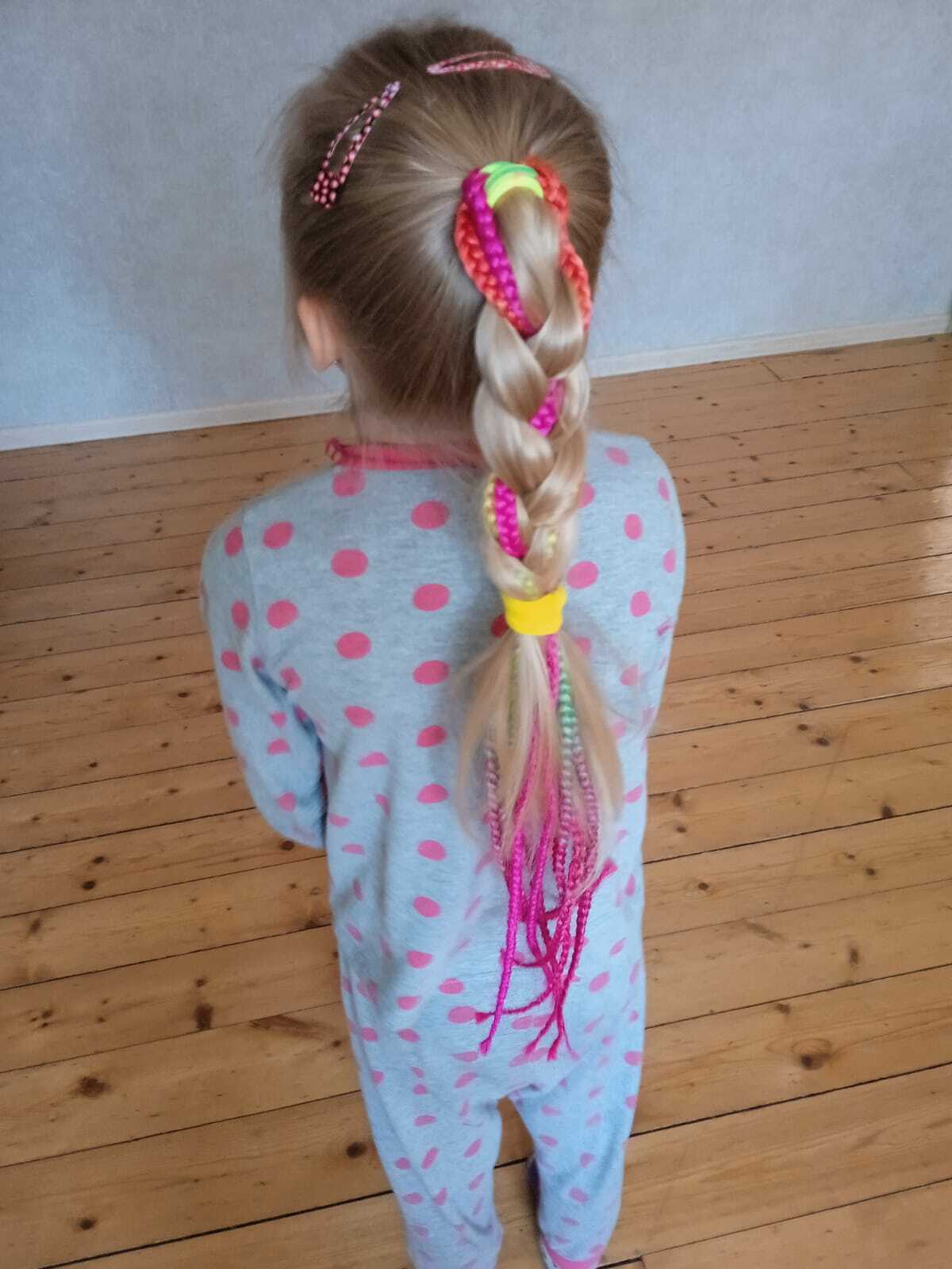 Фотография покупателя товара ZUMBA Канекалон четырёхцветный, гофрированный, 60 см, 100 гр, цвет радуга(#DY2) - Фото 3