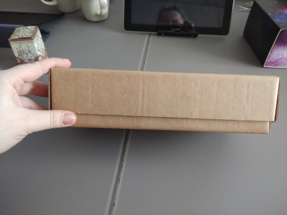 Фотография покупателя товара Коробка сборная без печати крышка-дно бурая без окна 24 х 11,5 х 4,5 см