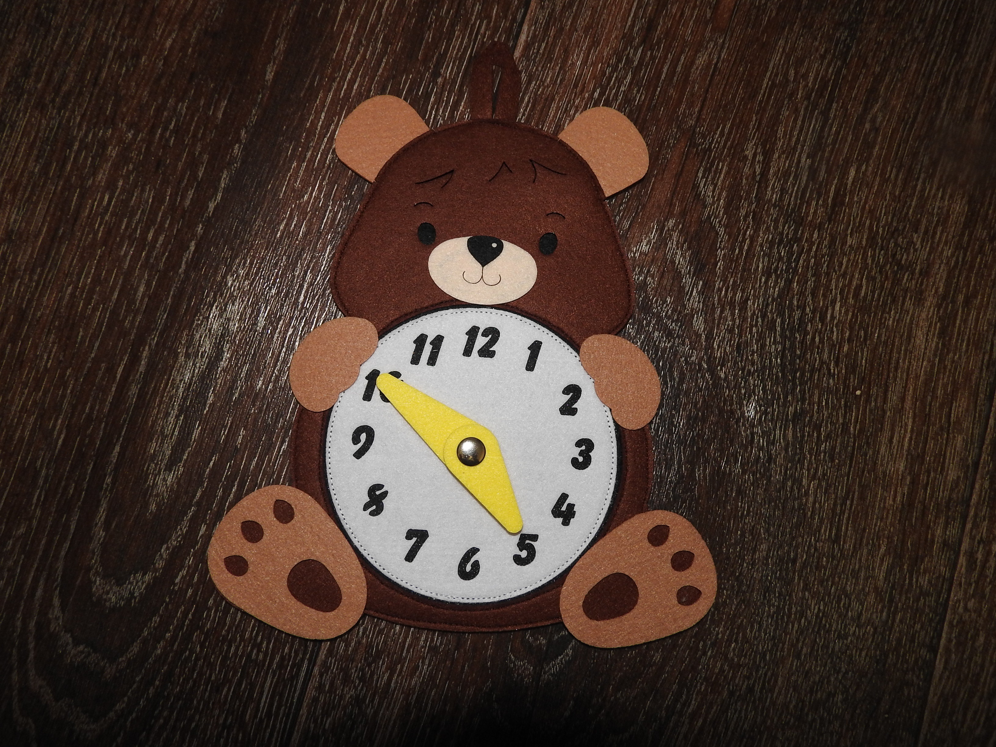 Фотография покупателя товара Развивающая игра «Часы.Медведь» - Фото 6
