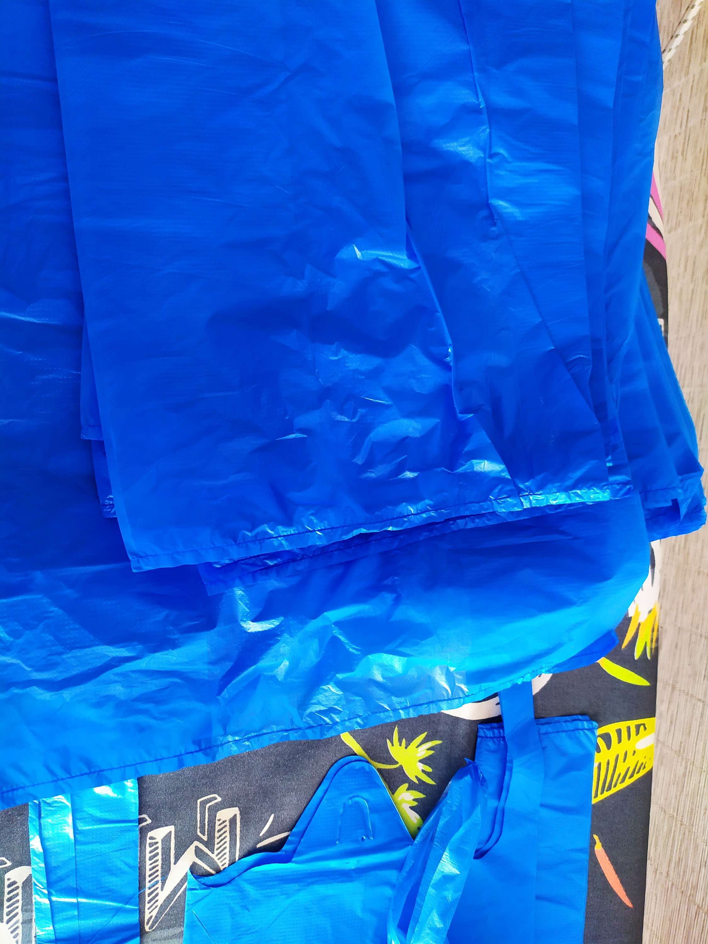 Фотография покупателя товара Пакет "Синий", полиэтиленовый, майка, 30 х 55 см, 17 мкм - Фото 6