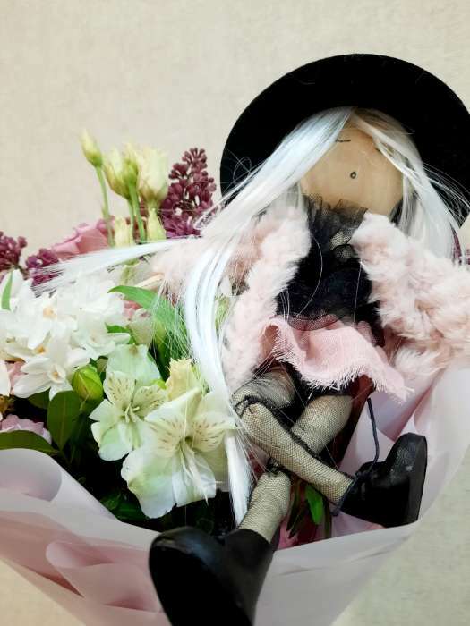 Фотография покупателя товара Набор для шитья. Интерьерная кукла «Регина», 30 см - Фото 1