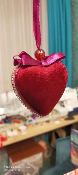 Фотография покупателя товара Заготовка - подвеска, раздельные части «Сердце», размер собранного: 6×6×3.6 см - Фото 7