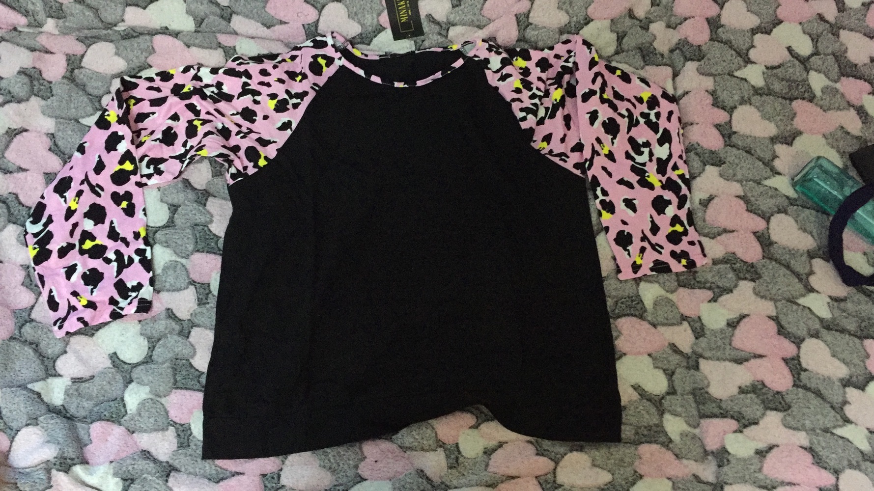 Фотография покупателя товара Лонгслив женский MINAKU "Леопард", размер 42, цвет чёрный/розовый леопард - Фото 2