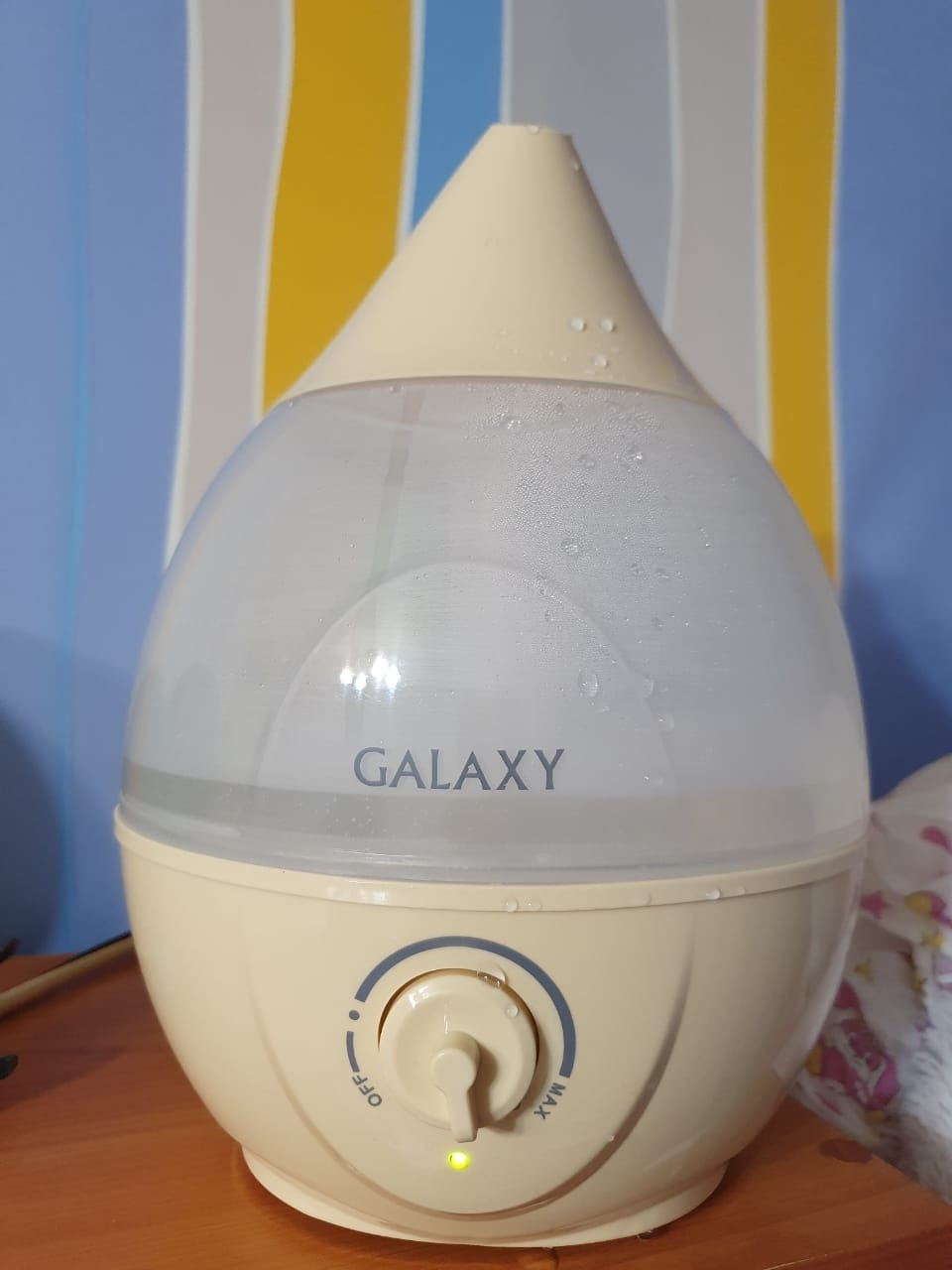 Фотография покупателя товара Увлажнитель воздуха Galaxy GL 8005, ультразвуковой, 35 Вт, 2 л, 30 м2, бежевый