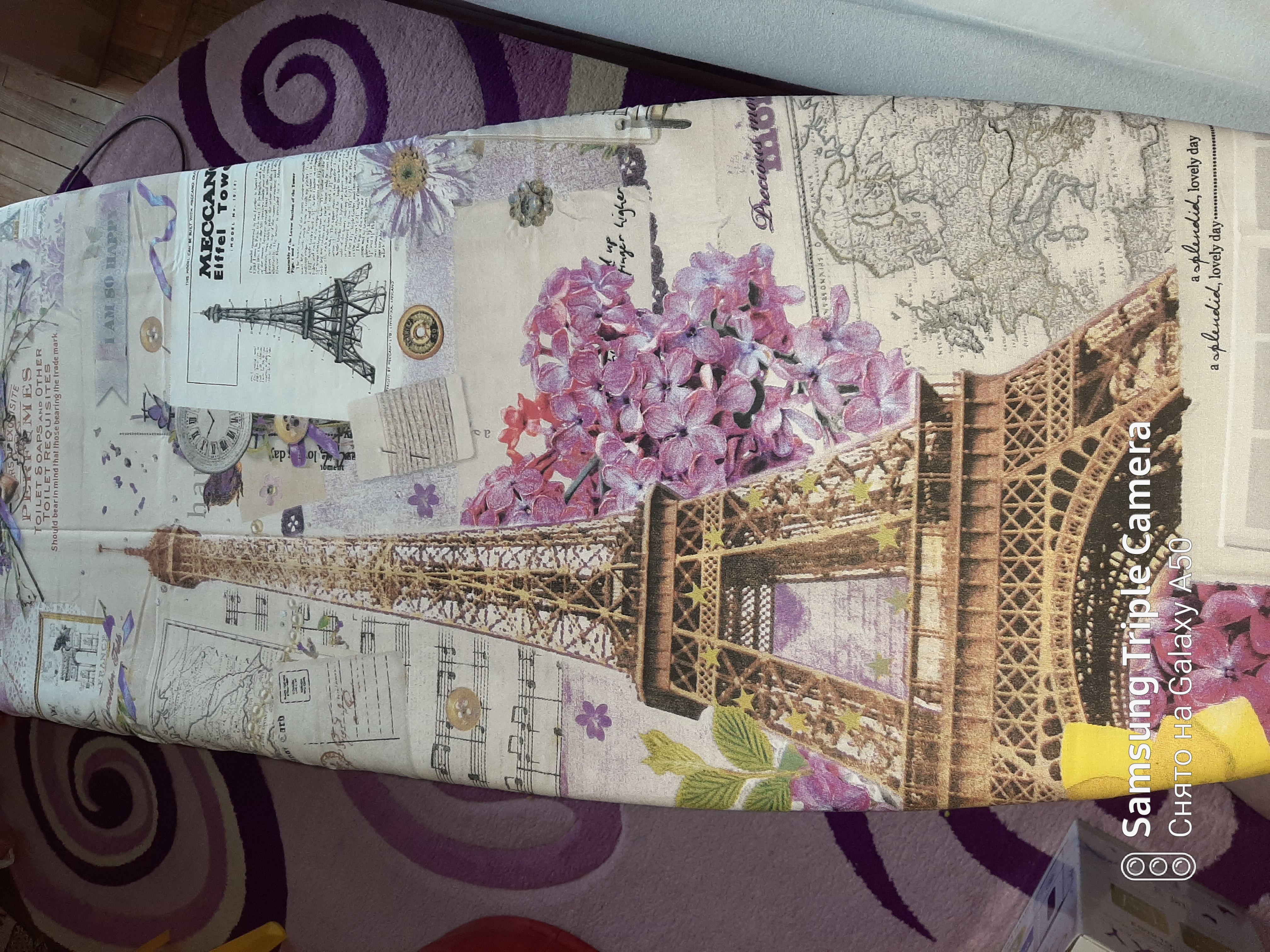 Фотография покупателя товара Чехол для гладильной доски Nika, 129×51 см, с поролоном, рисунок МИКС