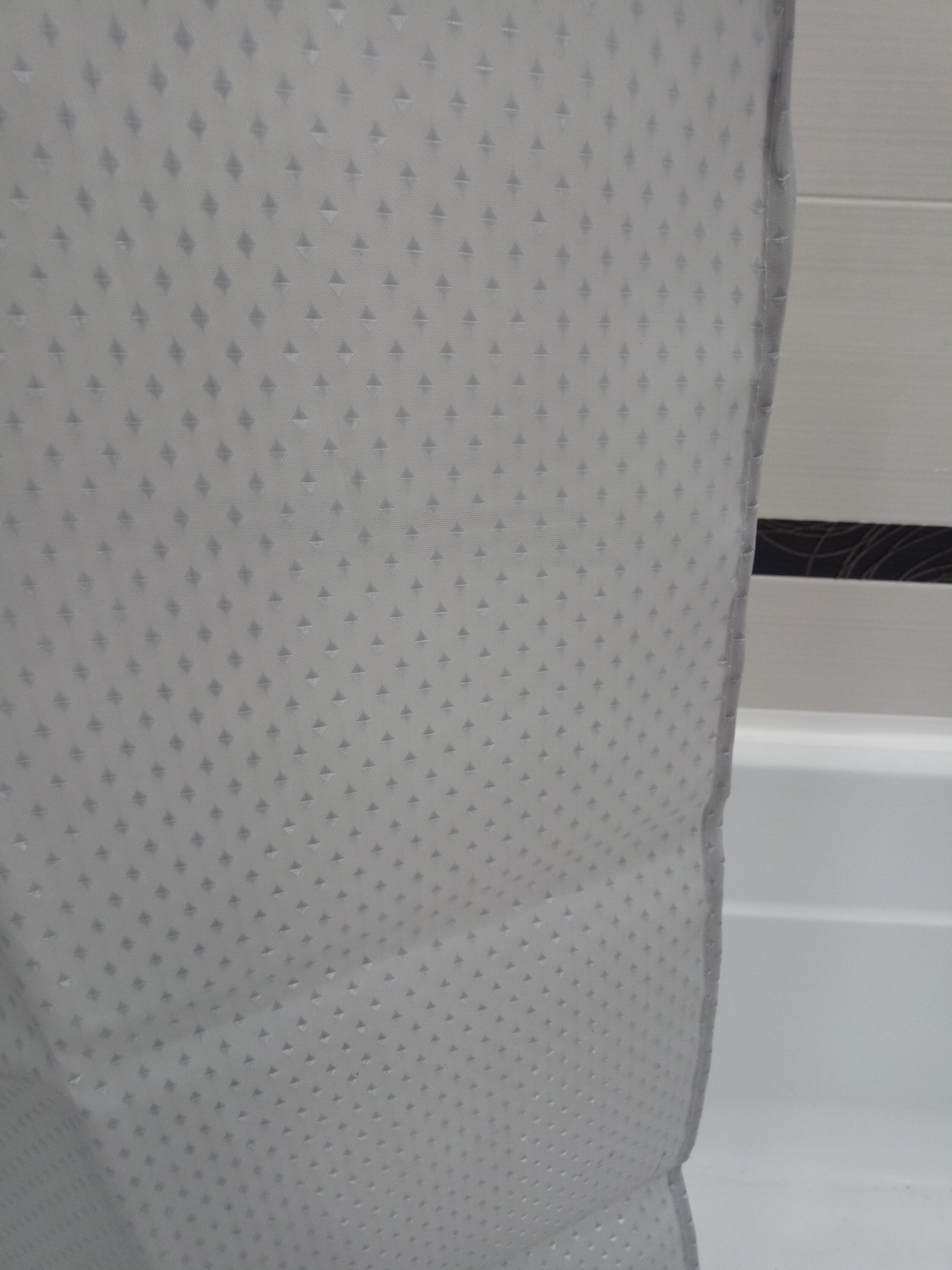 Фотография покупателя товара Штора для ванны Доляна «Орион», 180×180 см, полиэстер, цвет серебряный - Фото 7
