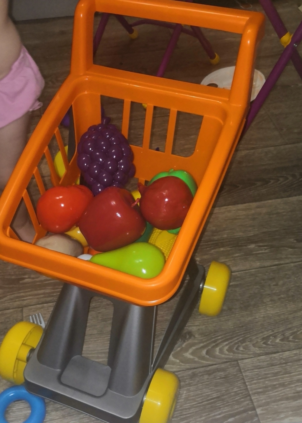 Фотография покупателя товара Тележка для супермаркета с набором фруктов и овощей, МИКС - Фото 5