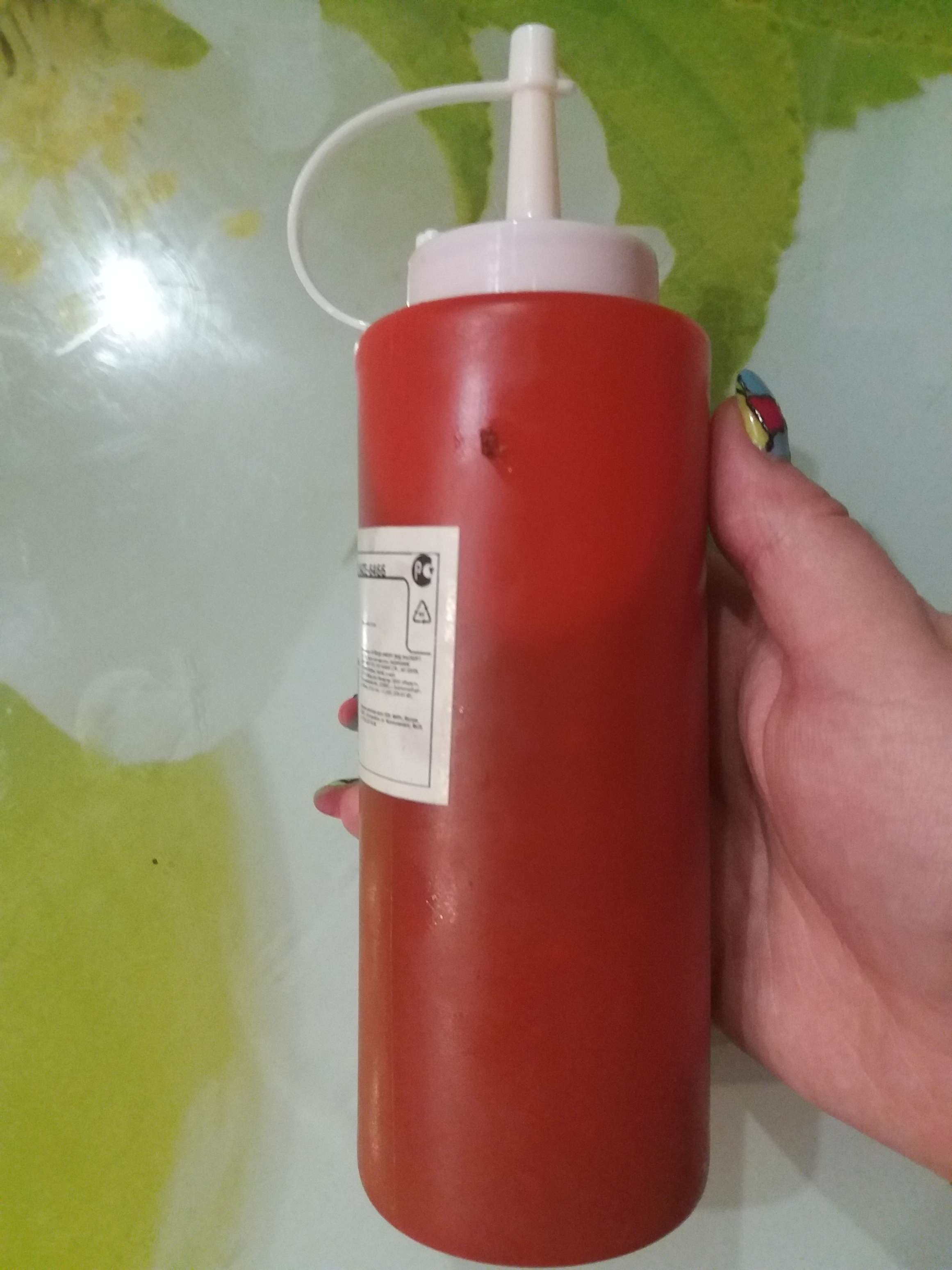 Фотография покупателя товара Ёмкость для соуса, 400 мл, 6×19 см, цвет красный - Фото 1
