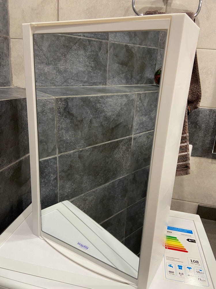 Фотография покупателя товара Набор для ванной комнаты Hilton Premium Right, цвет белый - Фото 5