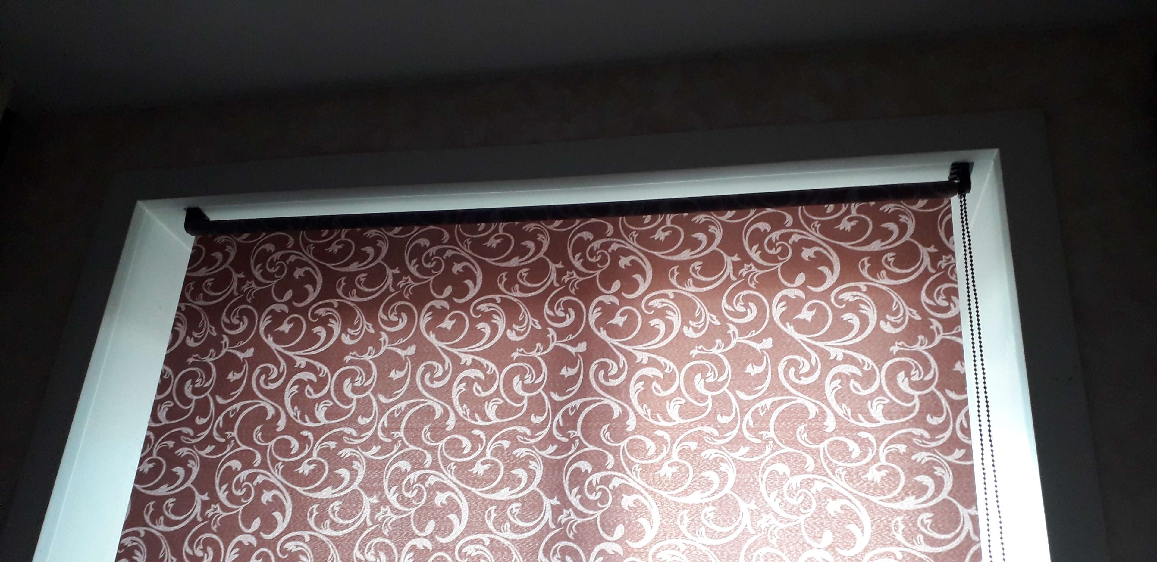 Фотография покупателя товара Рулонная штора «Англетер» 120х160 см, цвет шоколад - Фото 1