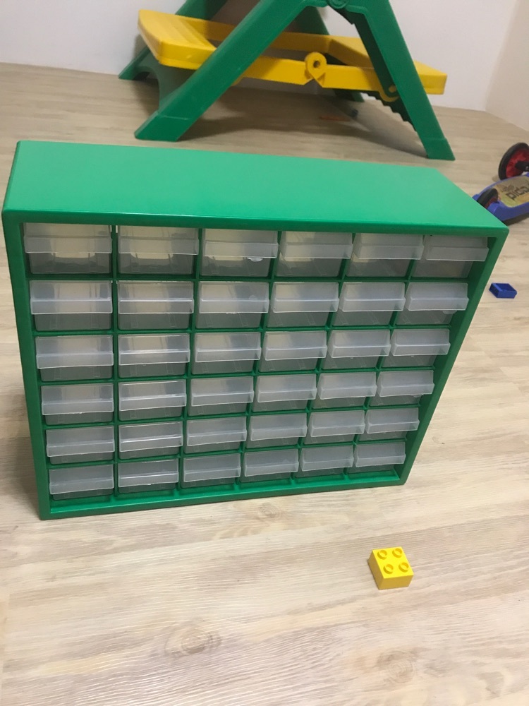 Фотография покупателя товара Бокс для хранения с выдвигающимися ячейками, 40 × 33 см, цвет зелёный