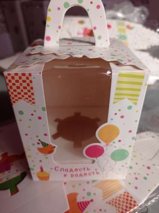 Фотография покупателя товара Складная коробка под один капкейк «Ручная работа», 9 х 9 х 11 см - Фото 20