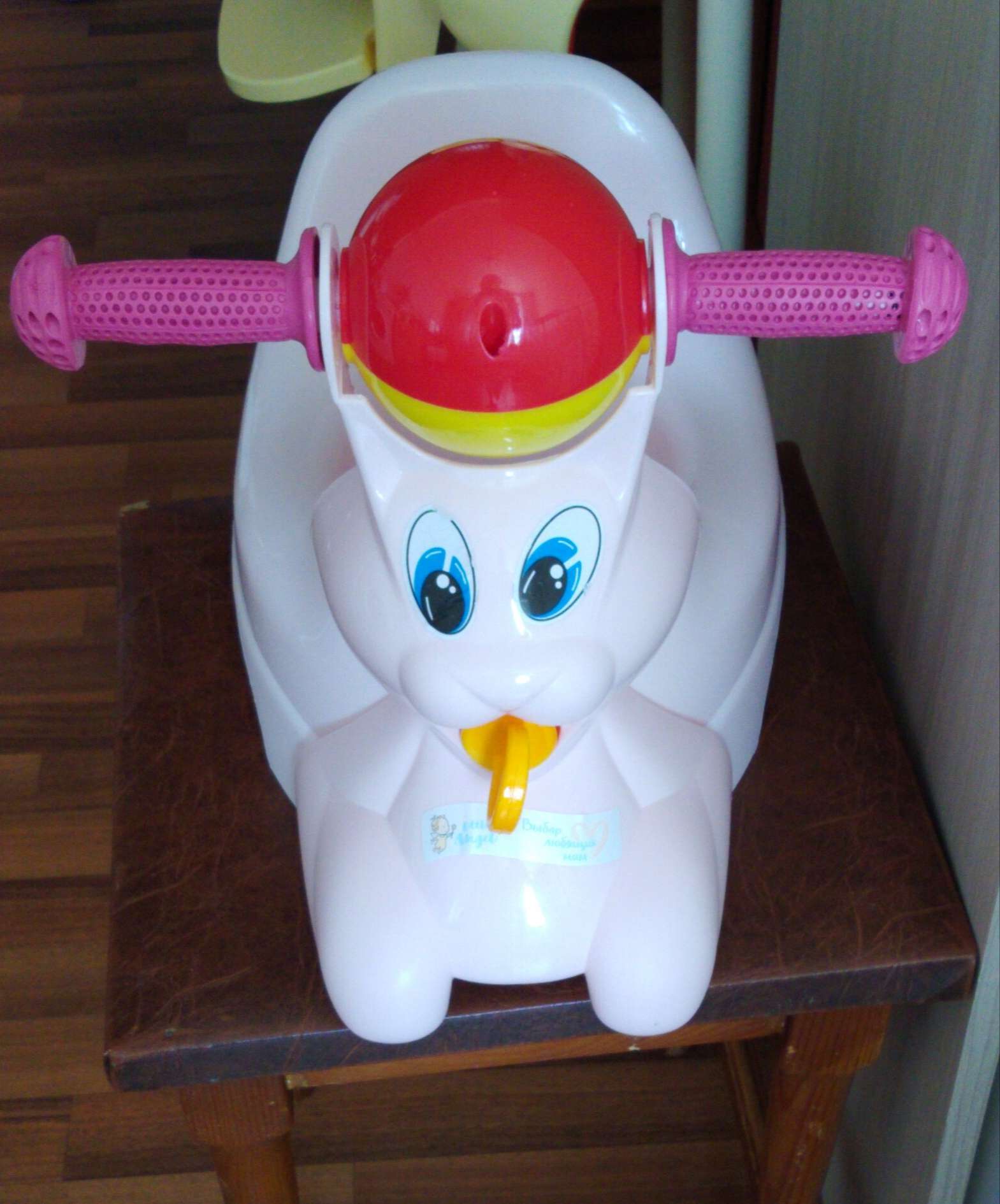 Фотография покупателя товара Горшок-игрушка «Зайчик», цвет розовый - Фото 10
