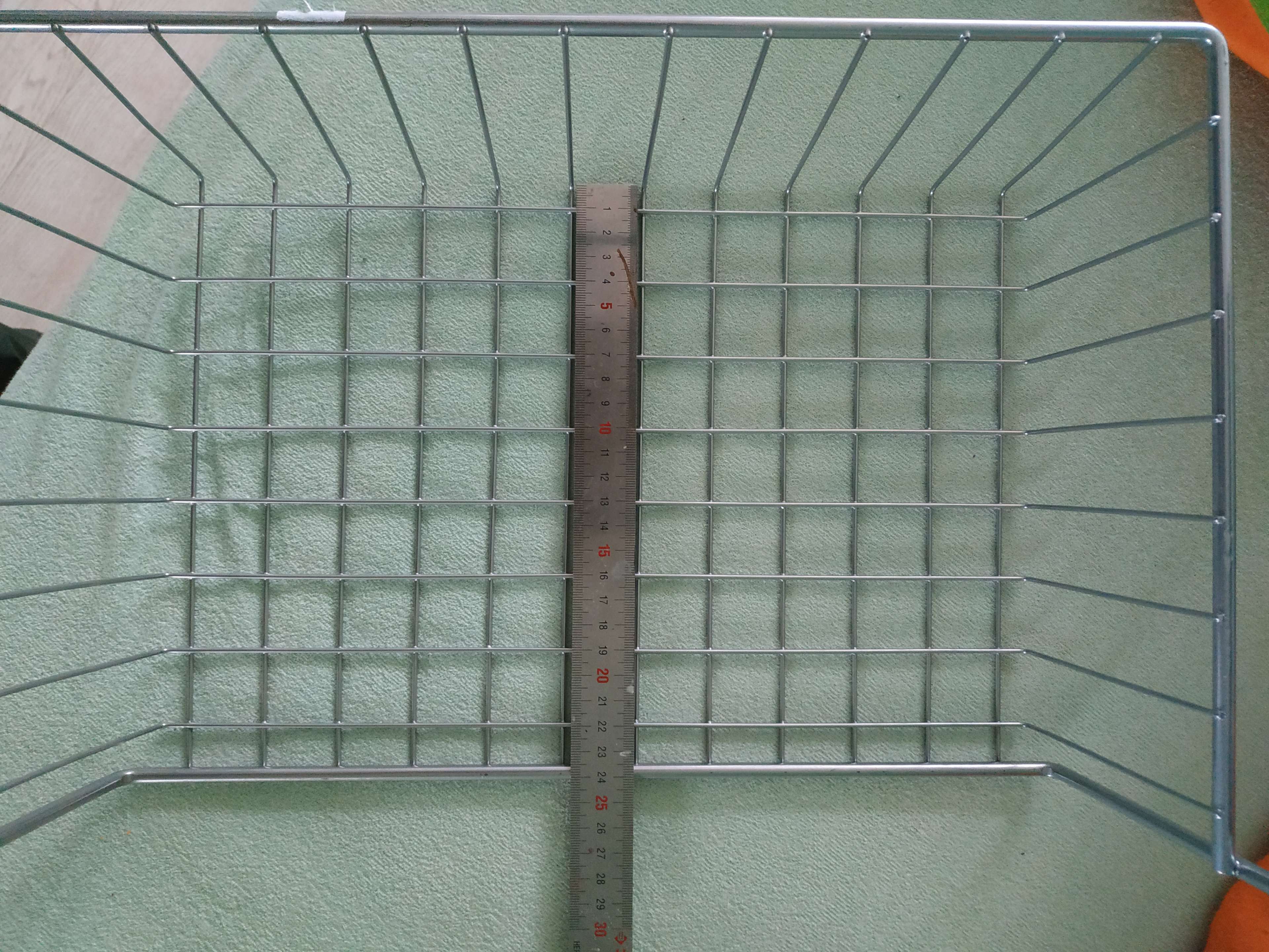 Фотография покупателя товара Корзина сетчатая навесная на полку, 40×26×10 см, цвет хром