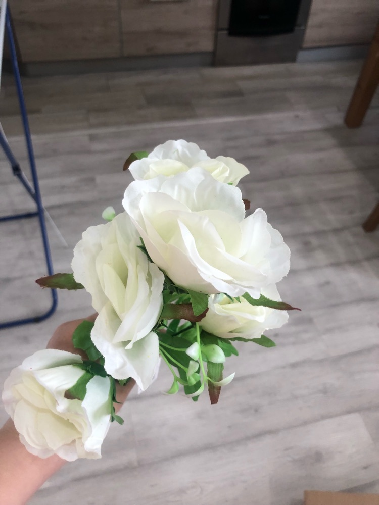 Фотография покупателя товара Букет "Розы с мелкими листьями" 32 см, микс - Фото 1