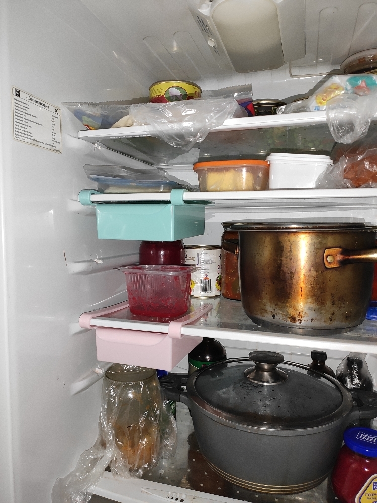 Фотография покупателя товара Полка подвесная в холодильник, 16,5×16×8 см, цвет МИКС - Фото 8