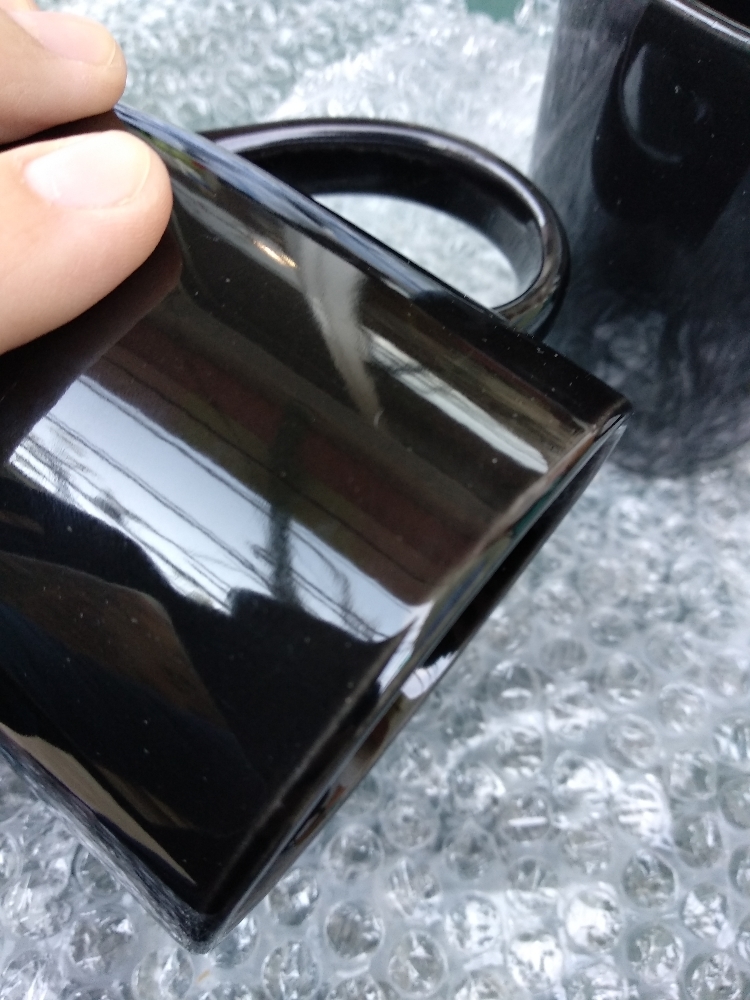 Фотография покупателя товара Кружка керамическая Доляна «Пастель», 280 мл, цвет чёрный - Фото 1