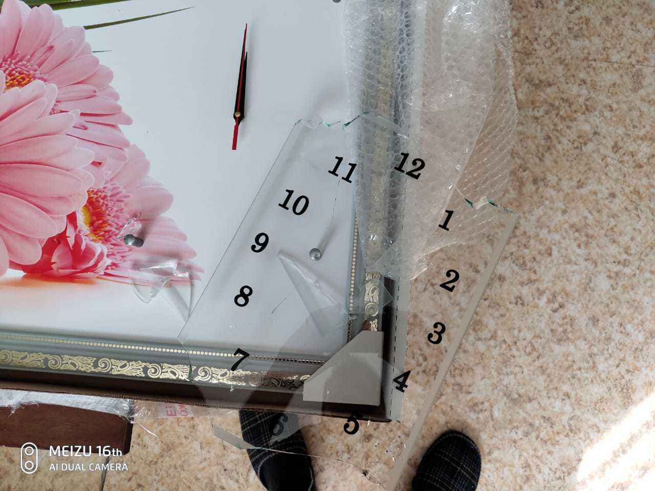 Фотография покупателя товара Часы-картина настенные, серия: Цветы, "Герберы", 50 х 100 см - Фото 3