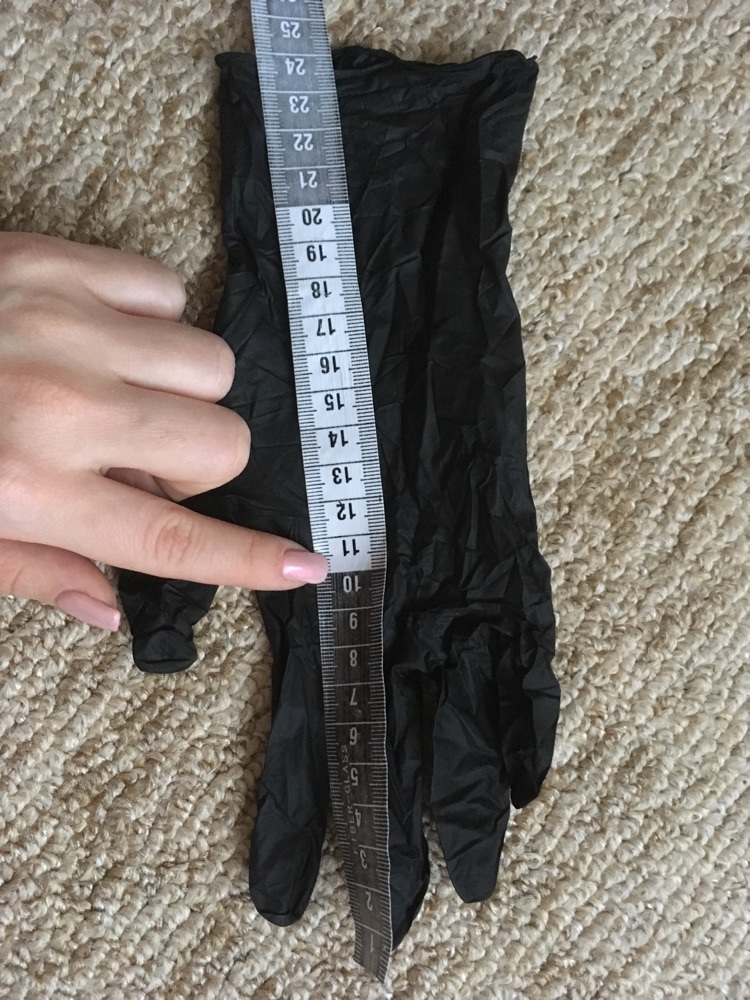 Фотография покупателя товара Набор перчаток хозяйственных Доляна, нитрил, размер L, 10 шт./5 пар, цвет чёрный - Фото 3