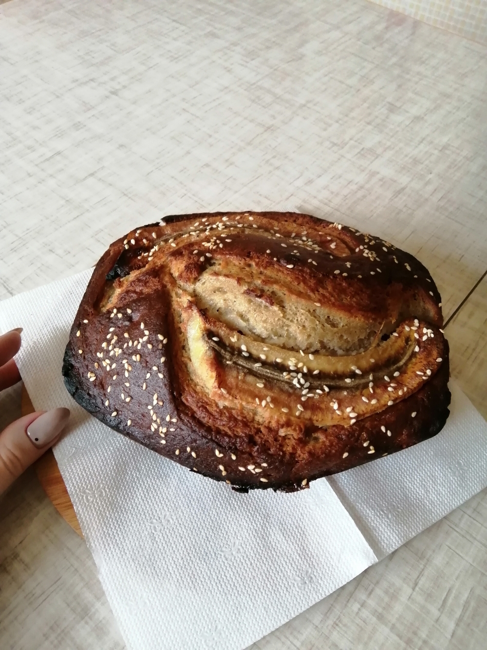 Фотография покупателя товара Форма для выпечки Доляна «Хлеб», силикон, 24×13×6 см, цвет бежевый - Фото 2