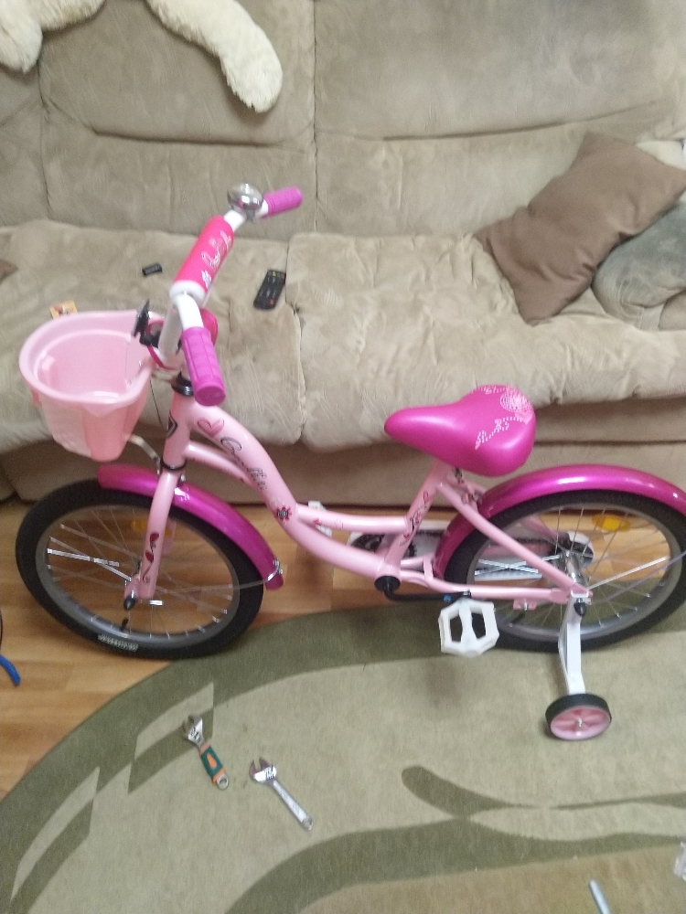 Фотография покупателя товара Велосипед 18" Graffiti Premium Girl RUS, цвет розовый