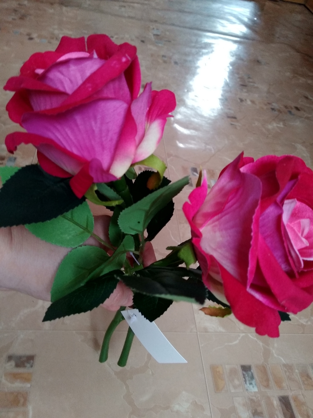 Фотография покупателя товара Цветы искусственные "Роза венесуэльская" 8х23 см, малиновый