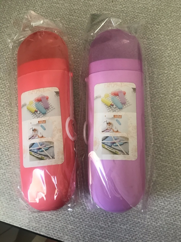 Фотография покупателя товара Футляр для зубной пасты и щётки, 20×6,5×3 см, цвет МИКС - Фото 2
