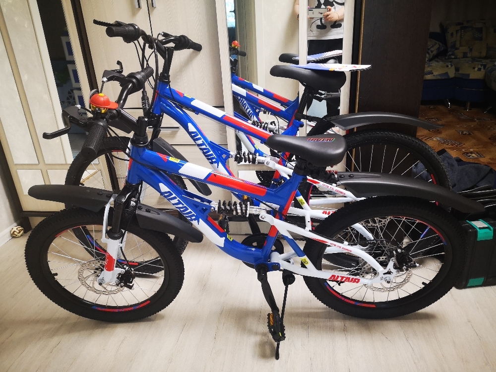 Фотография покупателя товара Велосипед 20" Altair MTB FS disc, 2020, цвет бежевый/чёрный, размер 14" - Фото 3