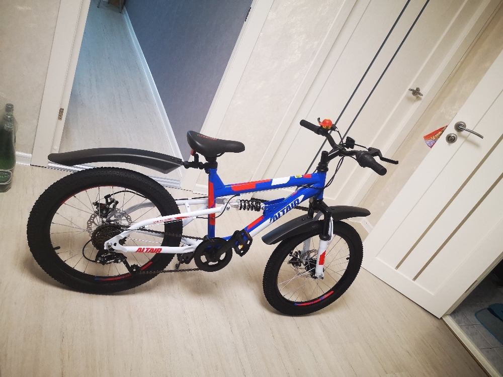 Фотография покупателя товара Велосипед 20" Altair MTB FS disc, 2020, цвет бежевый/чёрный, размер 14" - Фото 2