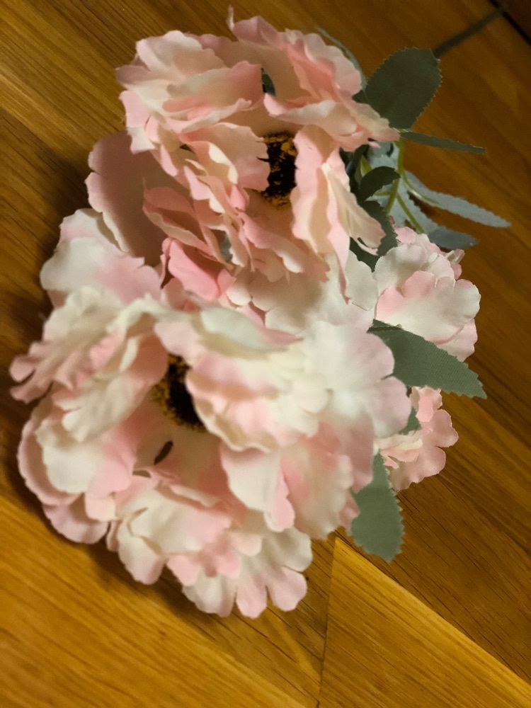 Фотография покупателя товара Цветы искусственные "Космея махровая" 8х58 см, белый с розовым - Фото 5