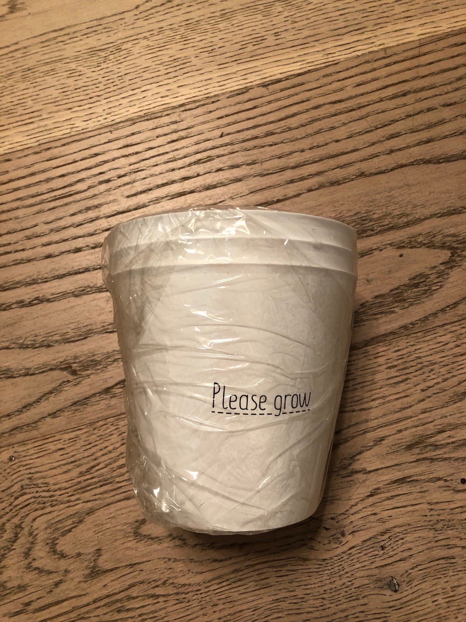 Фотография покупателя товара Набор кашпо 3 в 1 Please grow, 0.8 л, 11×12 см - Фото 4